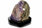 Tall, Unique Amethyst Formation With Wood Base - Uruguay #121241-3
